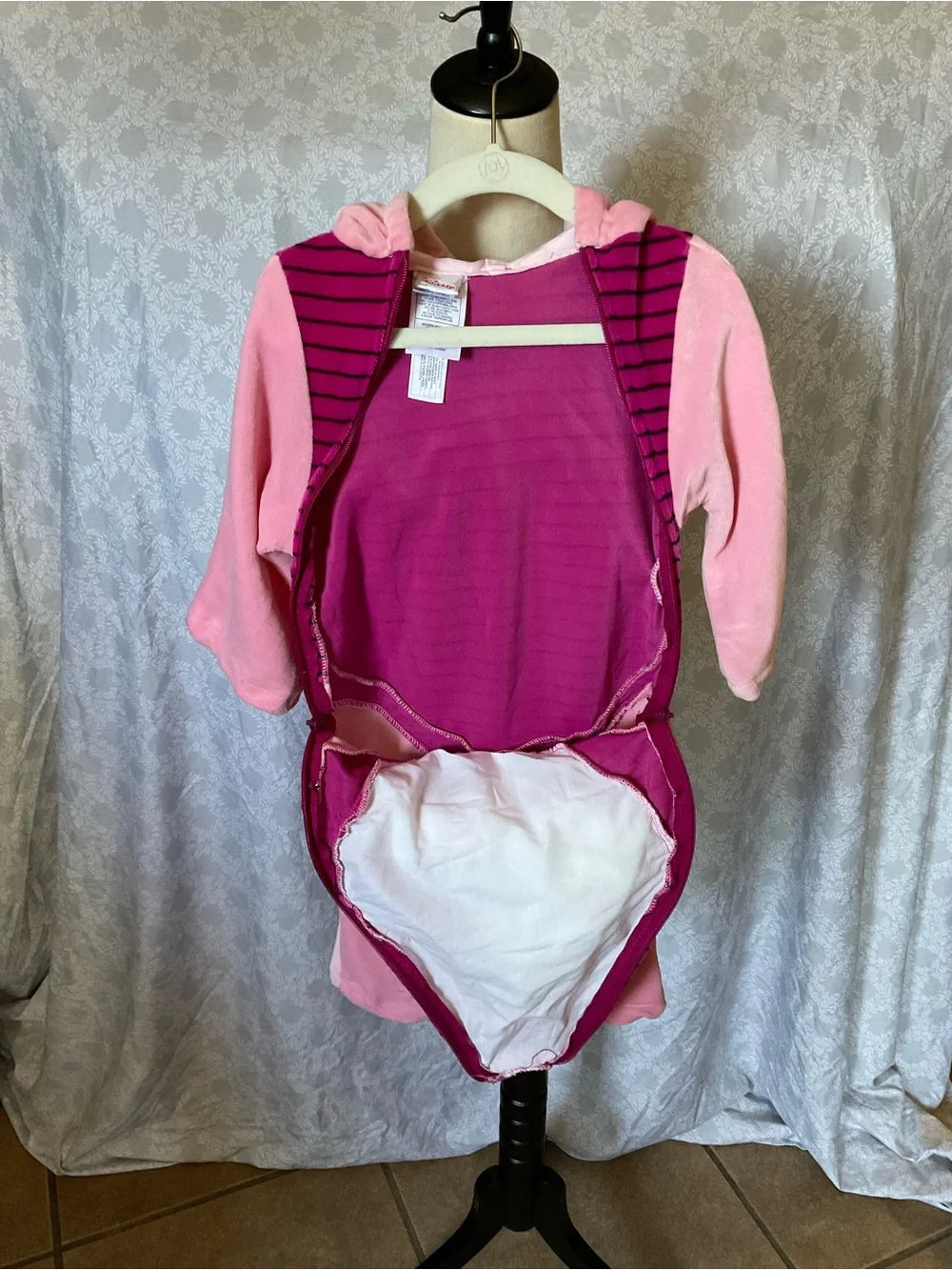 Disney Pink and Magenta Hooded Baby Romper - Picture 2 of 9